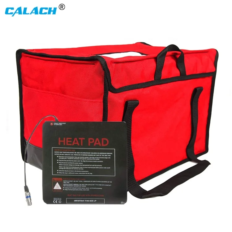 Professional ElectrIc 12V Pizza Heated Bag Custom Waterproof Commercial Warmer Insulated Delivery Carrier Bag for Catering
