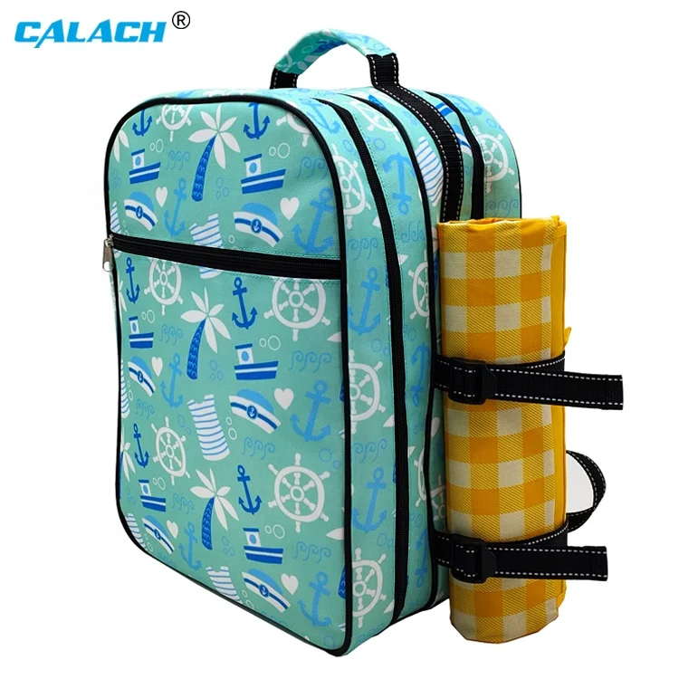 Professional Factory Lunch Box Lightweight Leakproof Custom Wholesale Tote Cooler Backpack Bag With Picnic Mat