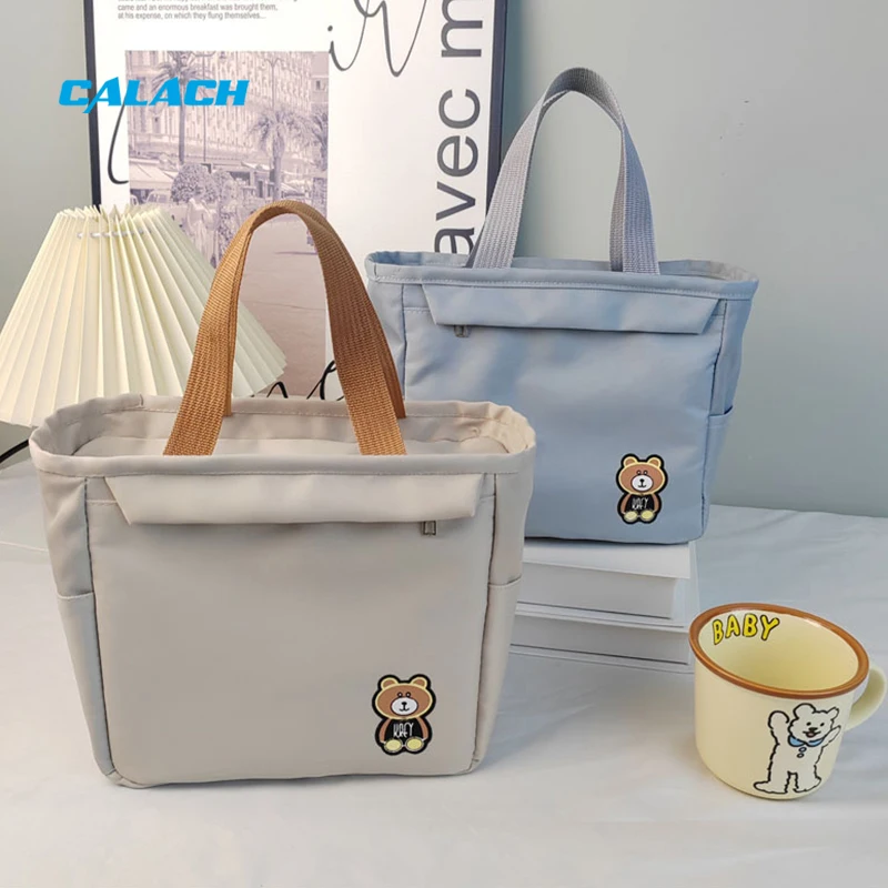 Reusable Insulated Lunch Bag Waterproof Leakproof Cooler Tote Bag with Adjustable Shoulder Strap