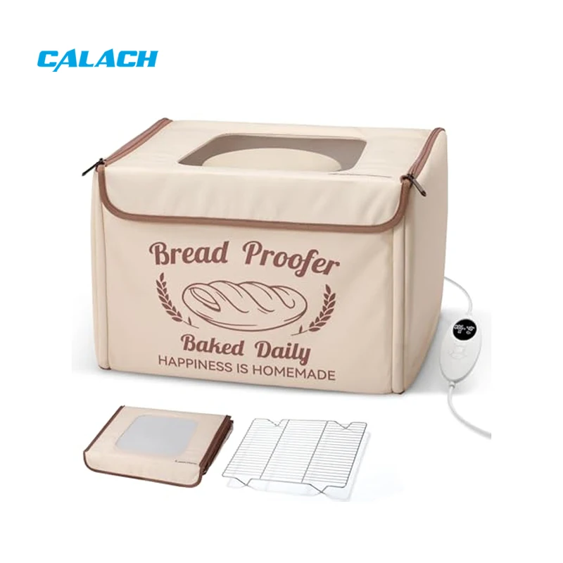 Sheerfond Dough Proofer With Heater for Making Sourdough Bread Pizza Dough Proofing Box Temperature Control Kitchen Tools