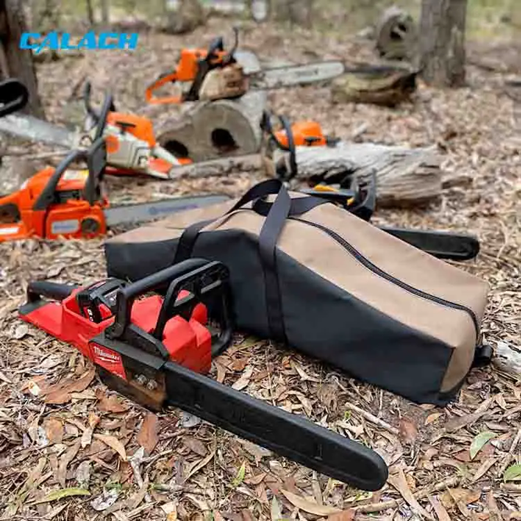 Supplier Waterproof Padded Canvas Large Chainsaw Cover Chain Tool Bag Custom Chainsaw Bag