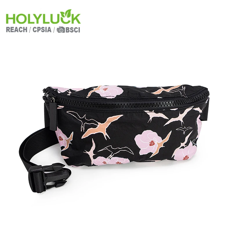 Tear Resistant Lightweight Waterproof Dupont Paper Tyvek Running Belt Waist Bag Tyvek Fanny Hip Pack