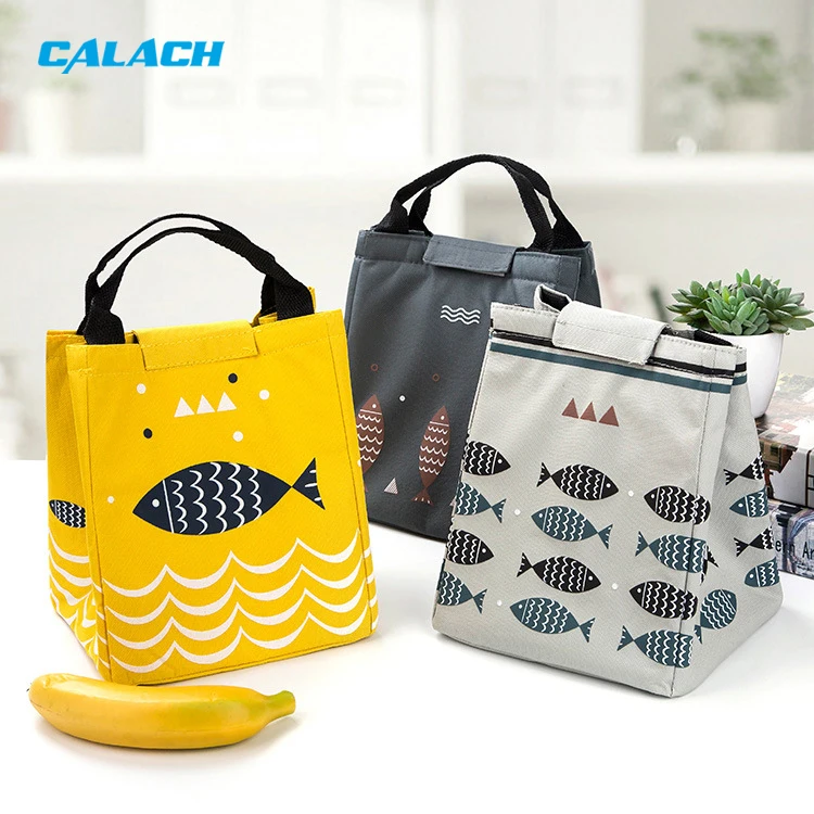 Thickened Waterproof Oxford Fabric Aluminium Foil Thermal Cooler Tote Lunch Bag Insulated Picnic Lunch Bag for Women