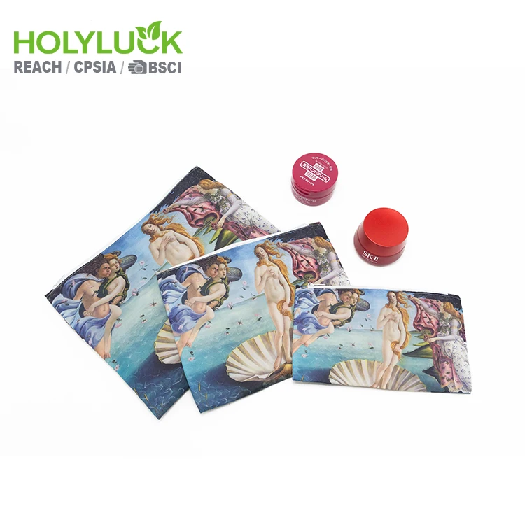 Top Quality Factory Custom Color Small Size Nylon Cosmetic Bags Polyester Custom Cosmetic Zipper Pouch With Personal logo