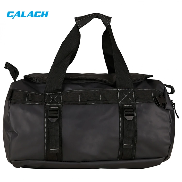 Unisex Outdoor Travelling Hiking Duffle Bags Waterproof Black Dry Duffle Backpack for Men