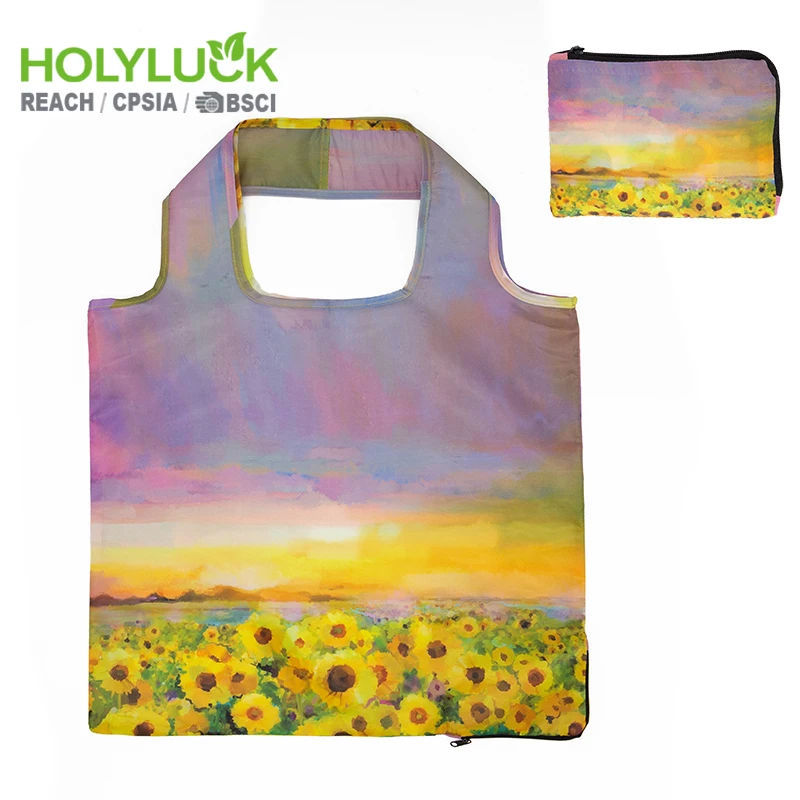 Van Gogh the Starry Night Nylon Polyester Shopping Bag for Women