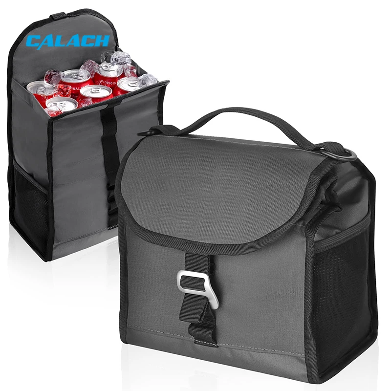 Waterproof Reusable Lunch Tote Bag Cooler Bag for Lunch With Adjustable Shoulder Strap Portable Insulated Lunch Bag