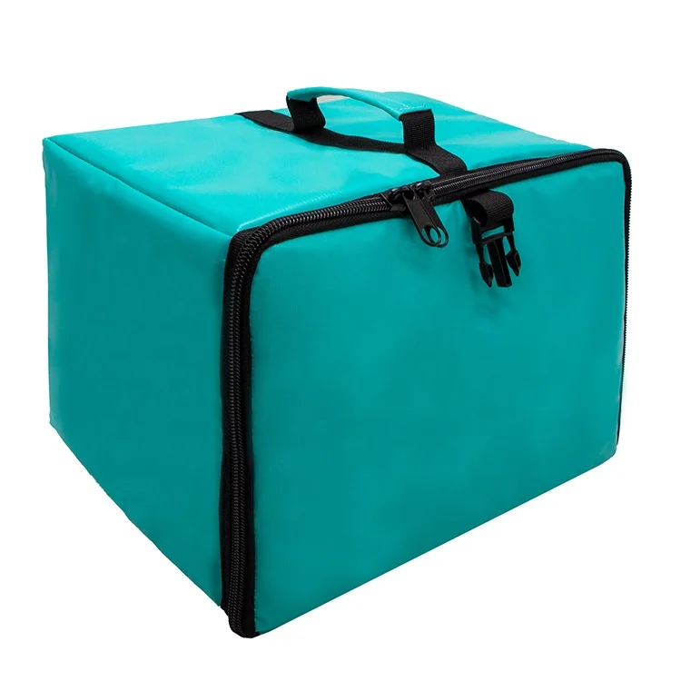 Wholesale Collapsible Grocery Transport Motorcycle Cooler Tote Food Insulation Foldable Delivery Pizza Thermal Cooler Bag