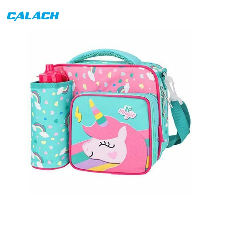 Wholesale Cute Unicorn Reusable Insulated Unicorn Lunch Bag, Leakproof Thermal Cooler Bags for Office School Picnic