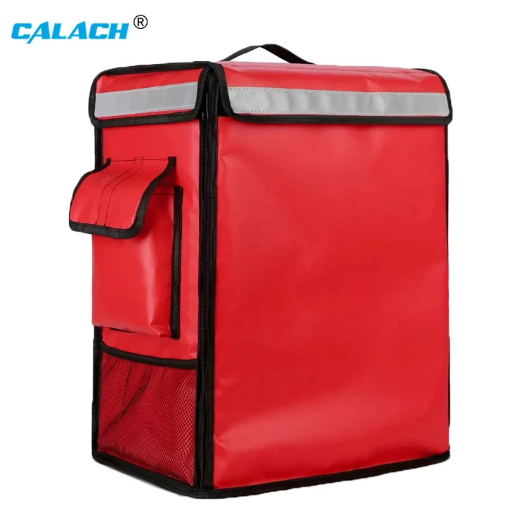 Wholesale Motorcycle Pizza Insulated Food Delivery Bag Food Tote Thermal Portable Ice Insulated Cooler Bag for Bag Delivery