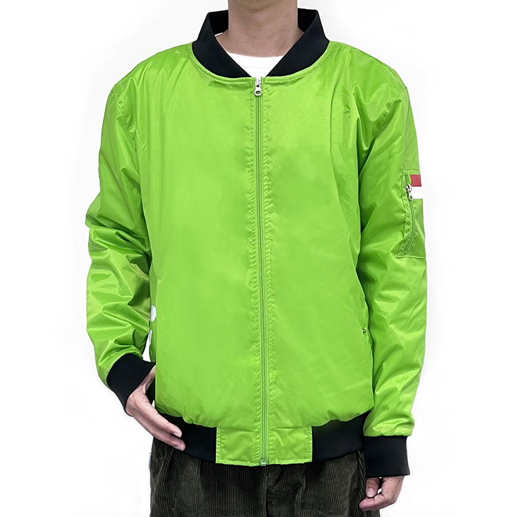 Custom Designed Polyester Zipper Work Jacket for Food Delivery Riders Knitted Uniform with Printed Logo and Letter Pattern