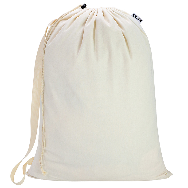 Canvas Laundry Bag with shoulder Strap 24"W x 29"H,  HRS19 (Beige)